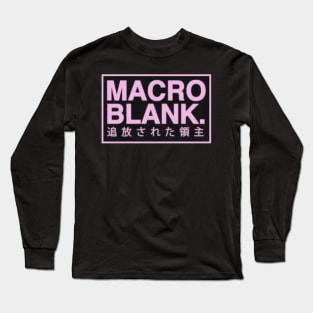 macroblank trip hop musician Long Sleeve T-Shirt